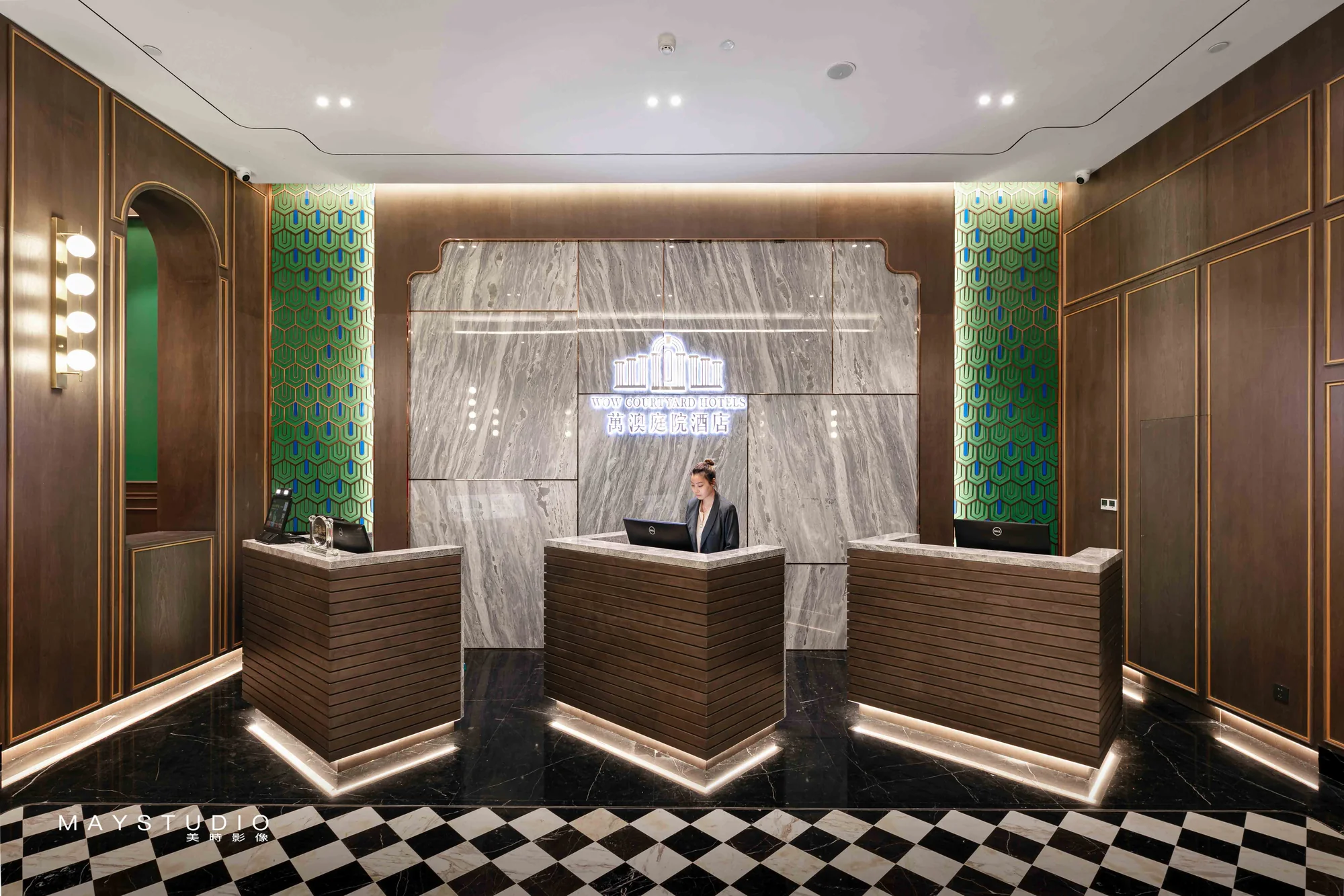 Hotel interior photographed for a hospitality project in China