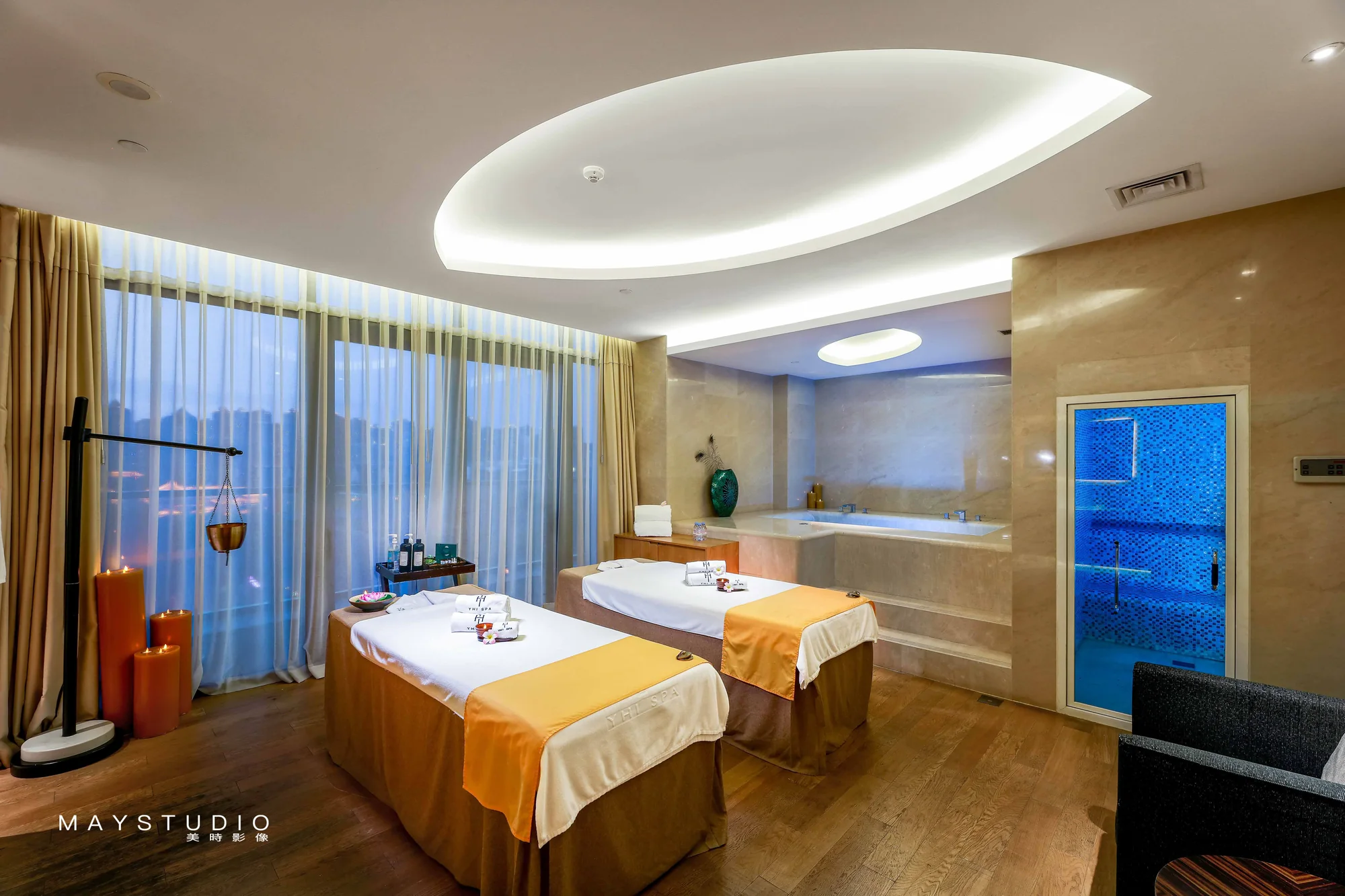 Hotel interior photographed for a hospitality project in China