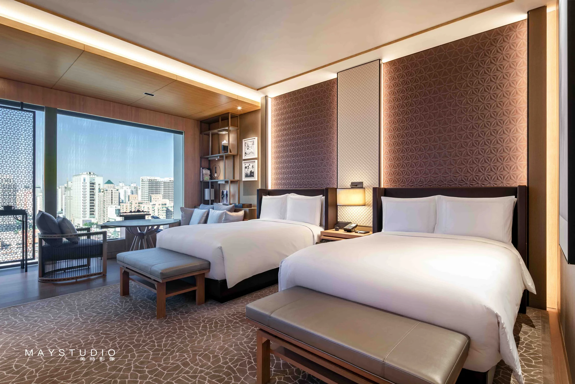 Hotel interior photographed for a hospitality project in China