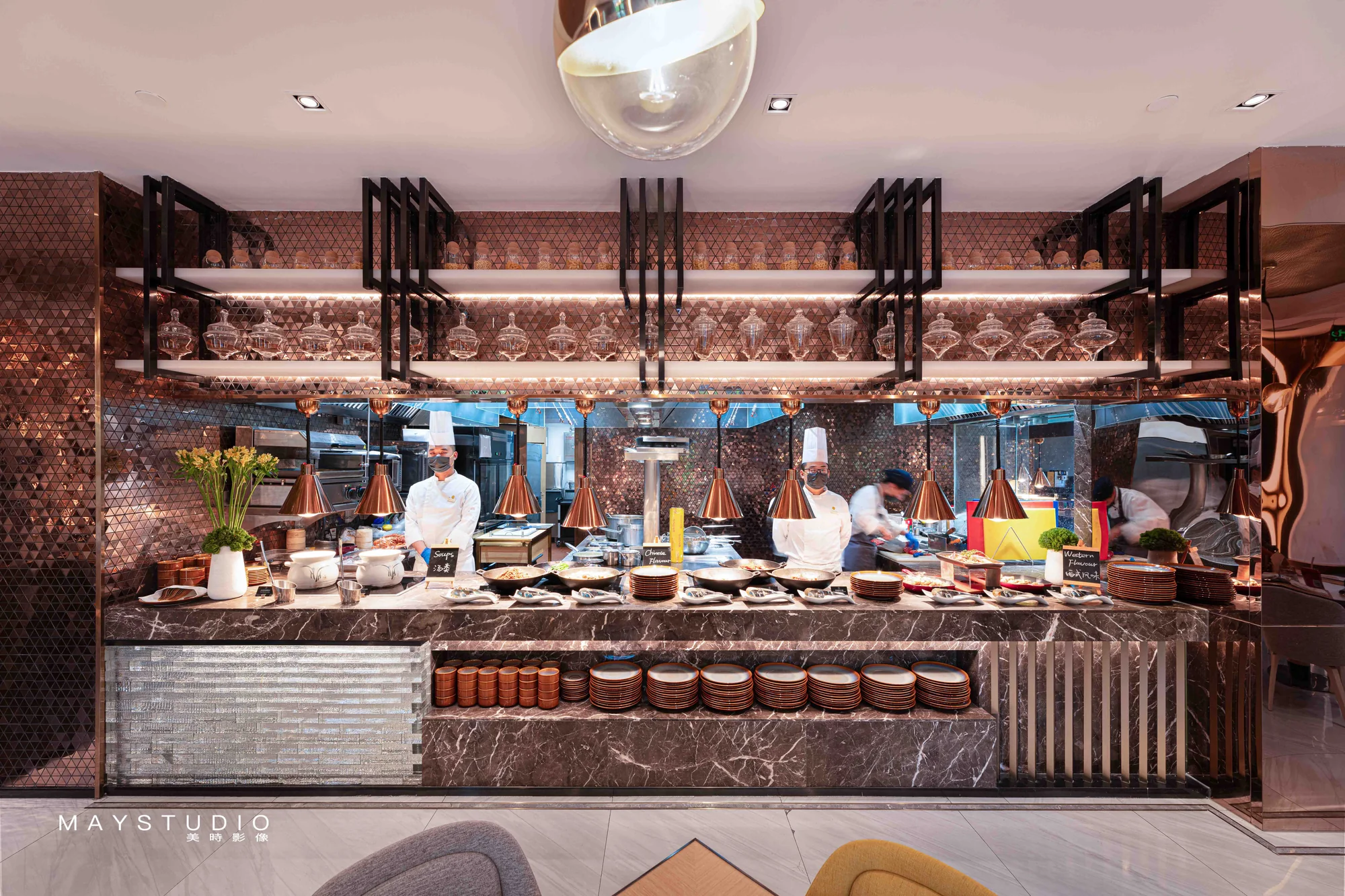 Hotel interior photographed for a hospitality project in China