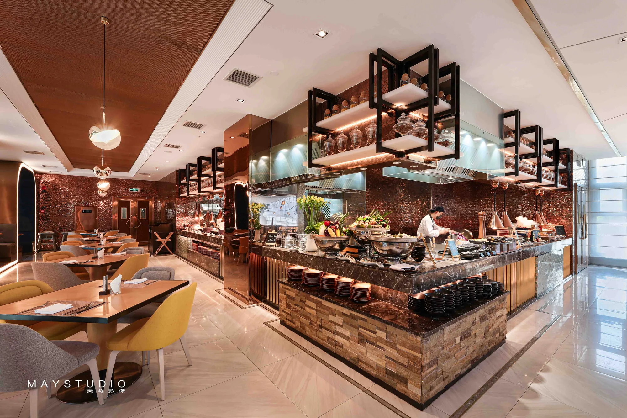 Hotel interior photographed for a hospitality project in China