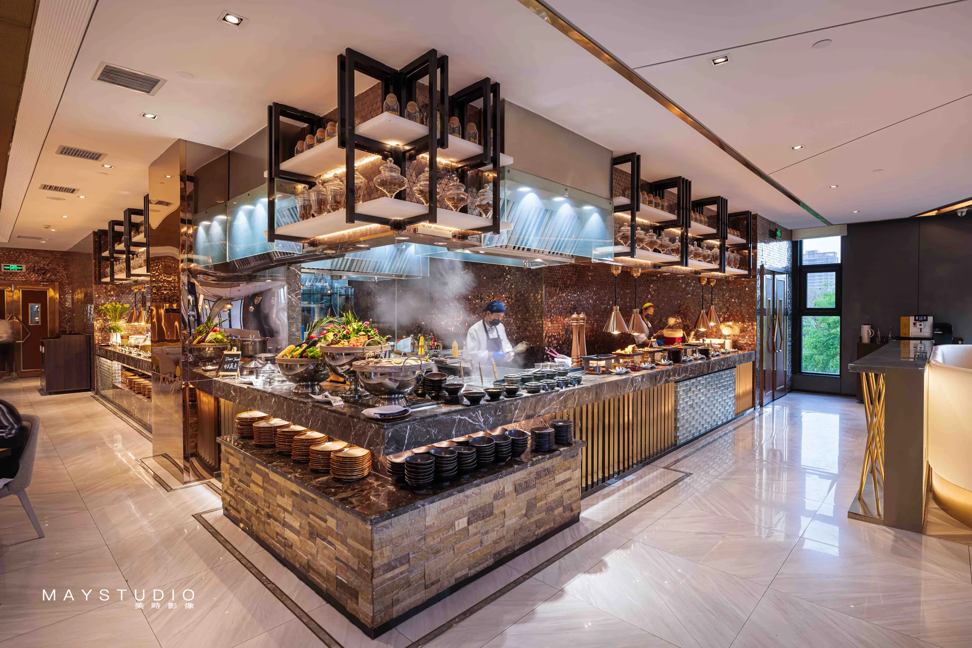 Hotel interior photographed for a hospitality project in China